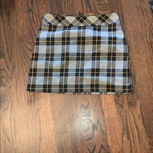 plaid skirt